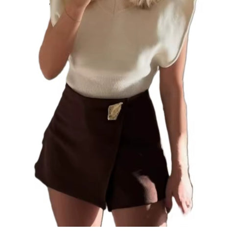 New Daily Commute Asymmetrical Short Skirt CODE: KAR5024