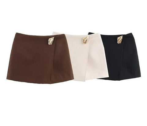 New Daily Commute Asymmetrical Short Skirt CODE: KAR5024