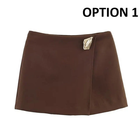 New Daily Commute Asymmetrical Short Skirt CODE: KAR5024