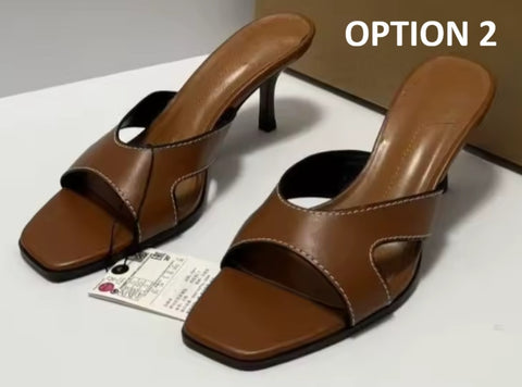 New Square Toe Casual Stiletto High Heels CODE: KAR5028