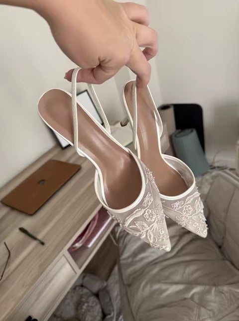 New Pointed Toe Sexy Floral High Heels CODE: KAR5033