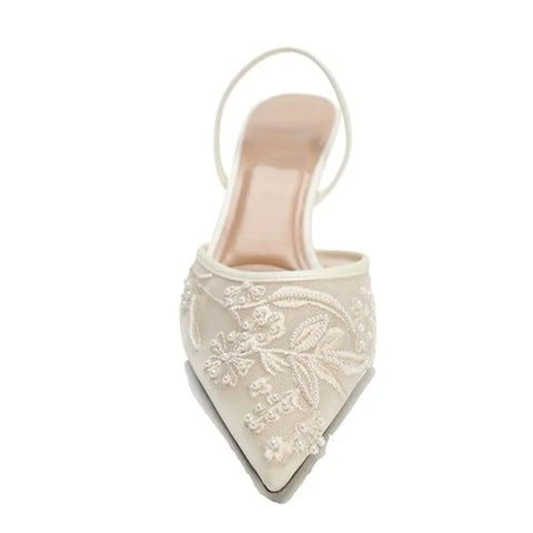 New Pointed Toe Sexy Floral High Heels CODE: KAR5033