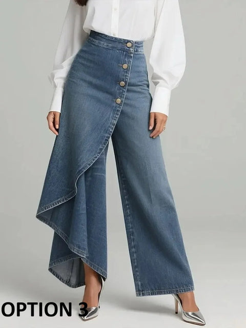 New Solid Color Front Button High Waist Skinny Long Pant CODE: KAR5037