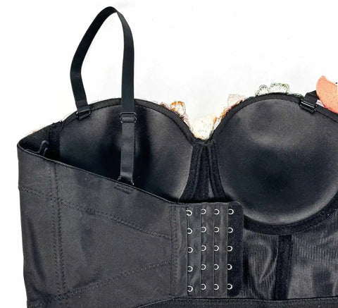 New Retro Style Flower Corset Tube Top with Chest Pad CODE: KAR5039
