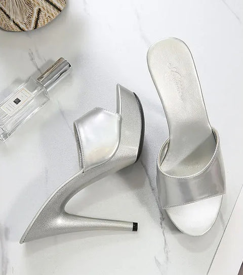 New Fashion Mule Patent Luxury Heels CODE: KAR5048