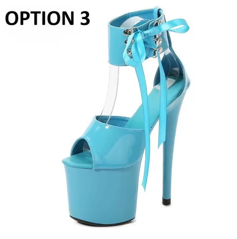 New Ankle Lace-up Fashion Peep Toe Thin High Heels CODE: KAR5053