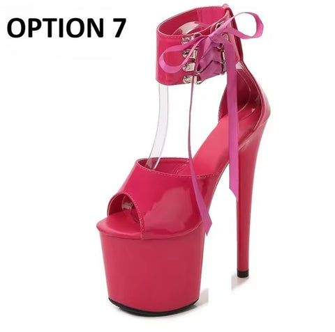 New Ankle Lace-up Fashion Peep Toe Thin High Heels CODE: KAR5053