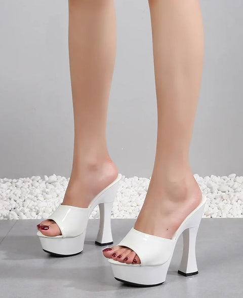New Peep Toe Thick Platform High Heels CODE: KAR5056