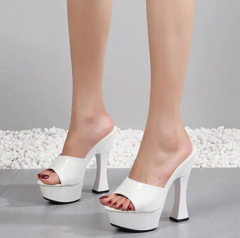 New Peep Toe Thick Platform High Heels CODE: KAR5056