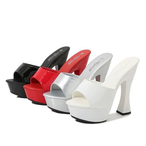 New Peep Toe Thick Platform High Heels CODE: KAR5056
