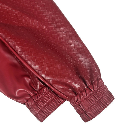 New  Woven Texture Long Sleeves Casual Bomber Jacket CODE: KAR5062
