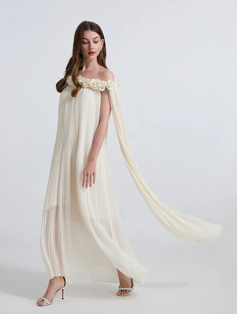 New Sexy One Neck Pleated Long Party Dress CODE: KAR5065