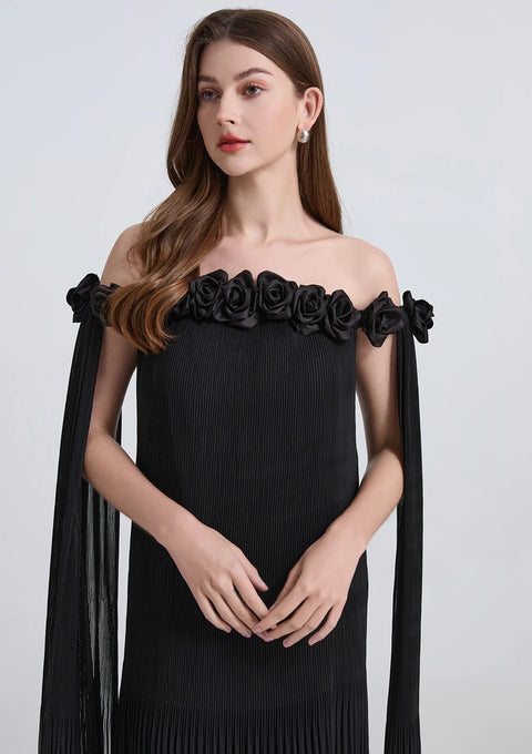 New Sexy One Neck Pleated Long Party Dress CODE: KAR5065