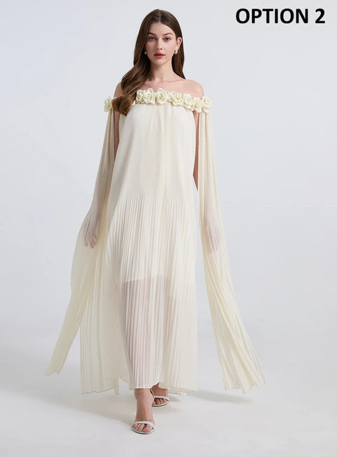 New Sexy One Neck Pleated Long Party Dress CODE: KAR5065