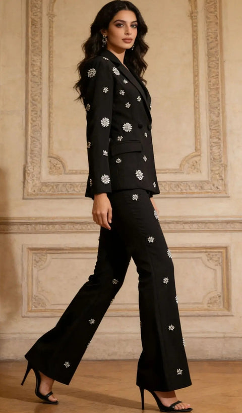 New Fashion Commuter High Waist Flare Long Two-piece Set CODE: KAR5068