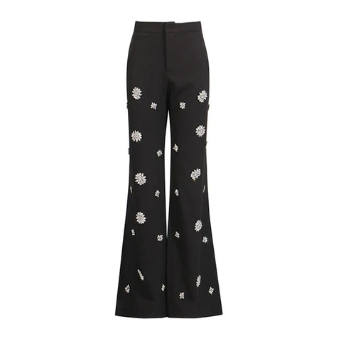 New Fashion Commuter High Waist Flare Long Two-piece Set CODE: KAR5068