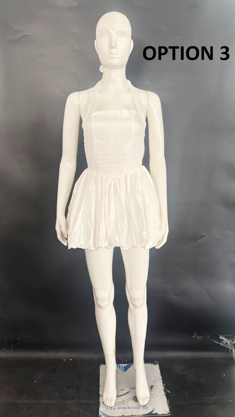New Fashion Backless Bow Halter Mini Dresses CODE: KAR5077