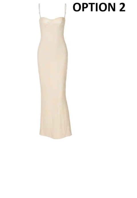 New Tossy Spring Lace Printed Backless Maxi Long Dress CODE: KAR5088