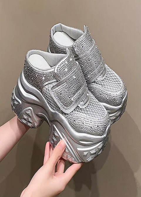 New Bling Vulcanize Platform Wedge Chunky Sneakers CODE: KAR5090