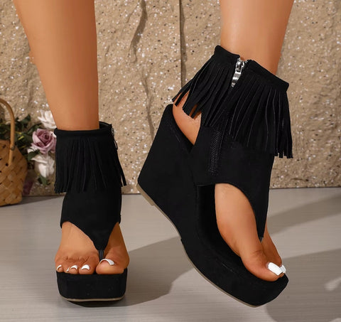 New Round Toe Plus Size Casual Platform Sandal CODE: KAR5094