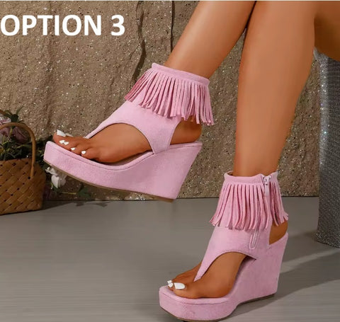 New Round Toe Plus Size Casual Platform Sandal CODE: KAR5094