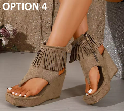 New Round Toe Plus Size Casual Platform Sandal CODE: KAR5094
