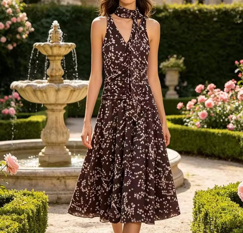 New  V-neck Sleeveless Long Party Dress CODE: KAR5097
