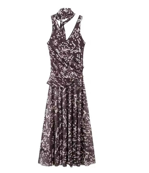 New  V-neck Sleeveless Long Party Dress CODE: KAR5097