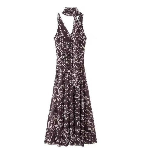 New  V-neck Sleeveless Long Party Dress CODE: KAR5097