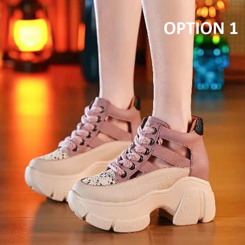 New Thick Sole Roses Casual Leisure Round Toe Sneakers CODE: KAR5106