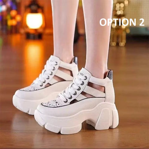New Thick Sole Roses Casual Leisure Round Toe Sneakers CODE: KAR5106