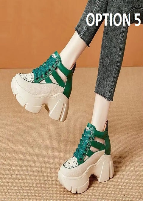 New Thick Sole Roses Casual Leisure Round Toe Sneakers CODE: KAR5106