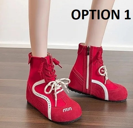 New Comfortable Anti Slip Zipper Round Toe Casual Shoe CODE: KAR5113