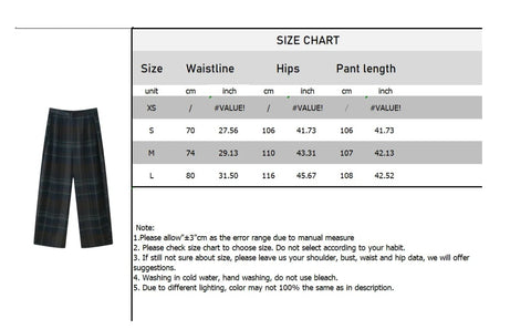 V-Neck Plaid Draped Top High-Waisted Trousers Two Piece Set CODE: KAR5115