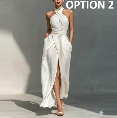 New Front Split Off Shoulder Long Maxi Dress CODE: KAR5124