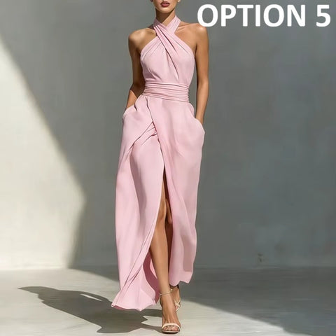 New Front Split Off Shoulder Long Maxi Dress CODE: KAR5124