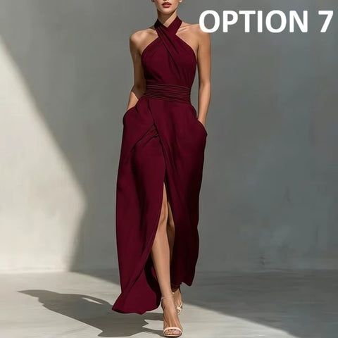 New Front Split Off Shoulder Long Maxi Dress CODE: KAR5124