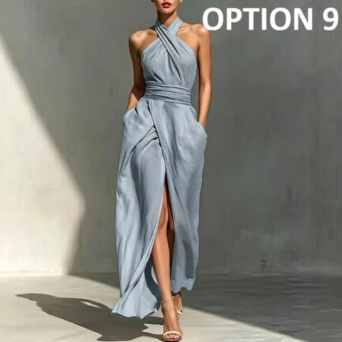 New Front Split Off Shoulder Long Maxi Dress CODE: KAR5124