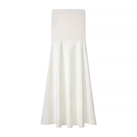 New flip collar long-sleeved transparent blouse + long tube top dress CODE: KAR5127