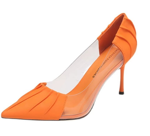 New Luxury Transparent Stiletto Pointed High Heels CODE: KAR5128