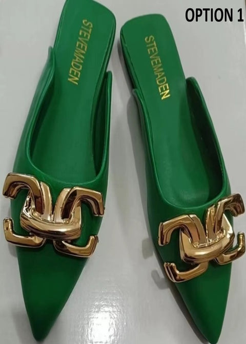New Fashion Pointed Toe Casual Flat Slippers CODE: KAR5130