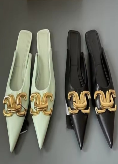 New Fashion Pointed Toe Casual Flat Slippers CODE: KAR5130