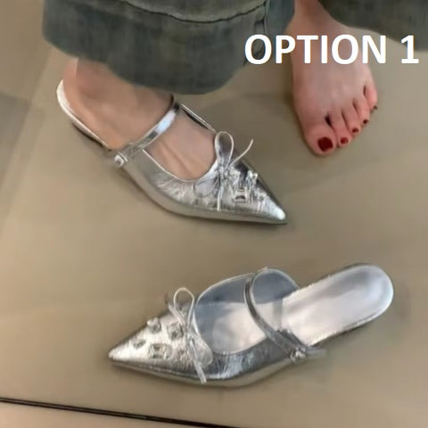 New Butterfly-Knot Casual Slides Retro Slip-on Slippers CODE: KAR5134