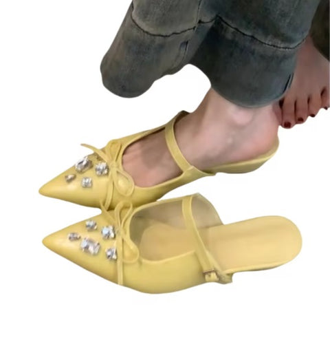 New Butterfly-Knot Casual Slides Retro Slip-on Slippers CODE: KAR5134