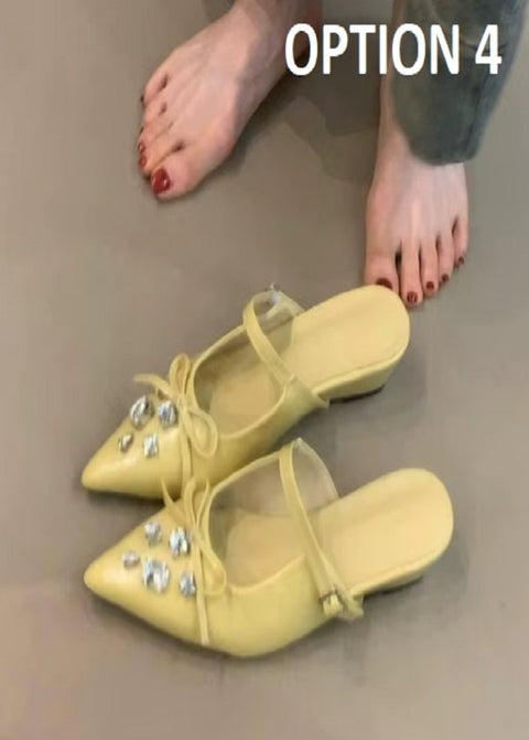 New Butterfly-Knot Casual Slides Retro Slip-on Slippers CODE: KAR5134