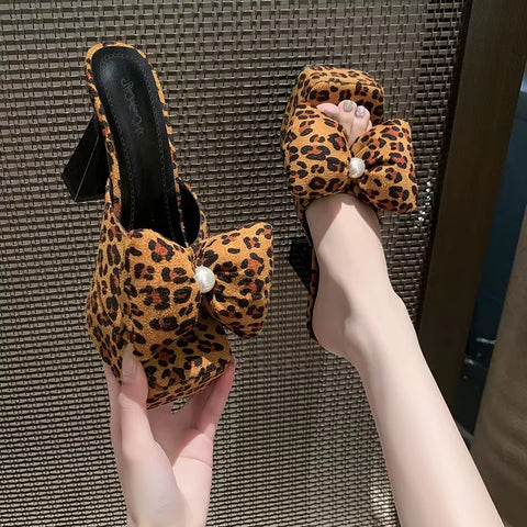 New Square Toe Pearl Platform High Heels CODE: KAR5137