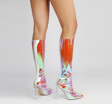 New Sexy Pointed High-heel Knee High Boots CODE: KAR5138