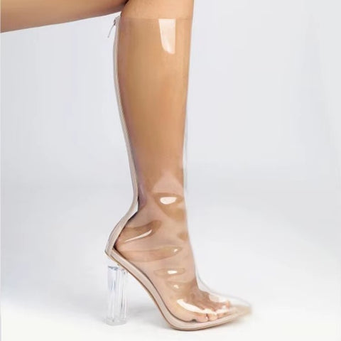 New Sexy Pointed High-heel Knee High Boots CODE: KAR5138