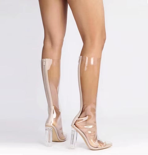 New Sexy Pointed High-heel Knee High Boots CODE: KAR5138