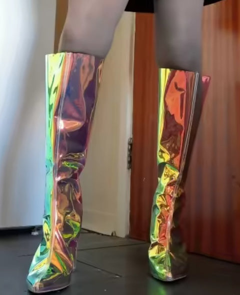 New Sexy Pointed High-heel Knee High Boots CODE: KAR5138